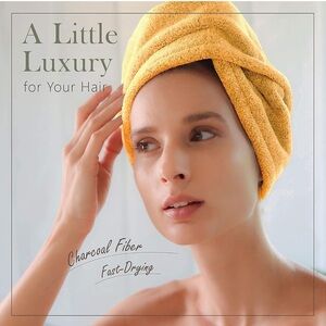 Orange Hair Towel Wrap new